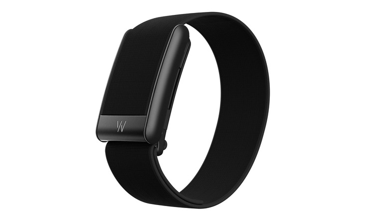 The Whoop 5.0 with a black strap