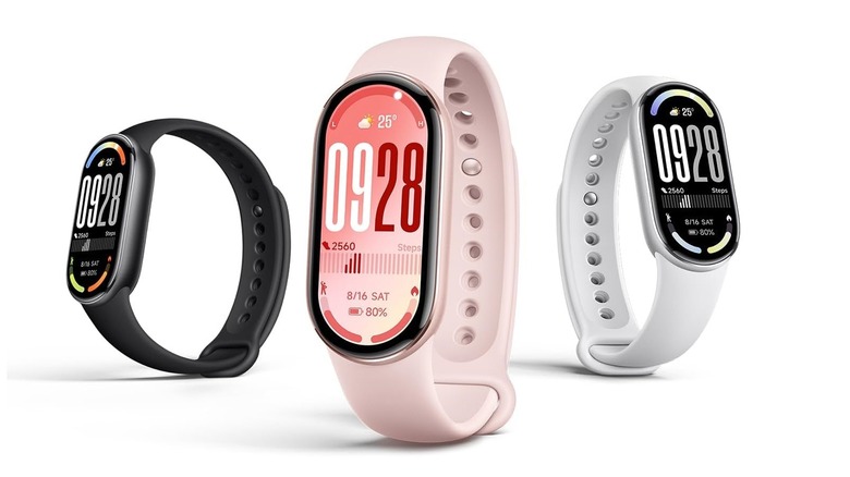 Three variants of the Xiaomi Mi Smart Band 10