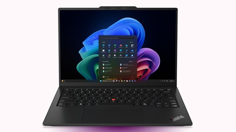 A Lenovo Thinkpad against a plain white background.