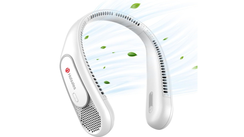 The Hotsales neck fan against a white background