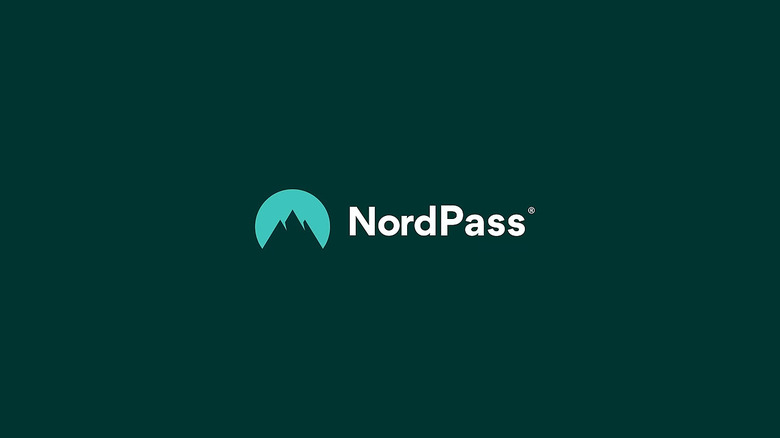 NordPass logo on a dark green background in white text