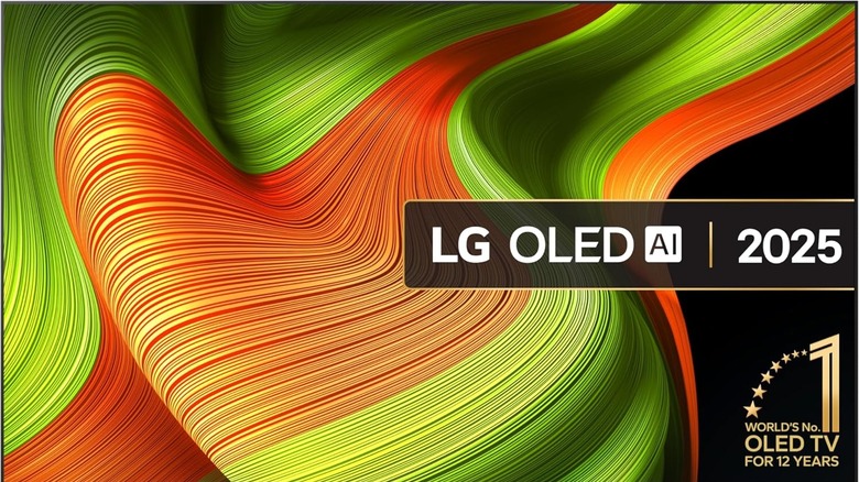LG B5 OLED in a living room with a bird on screen