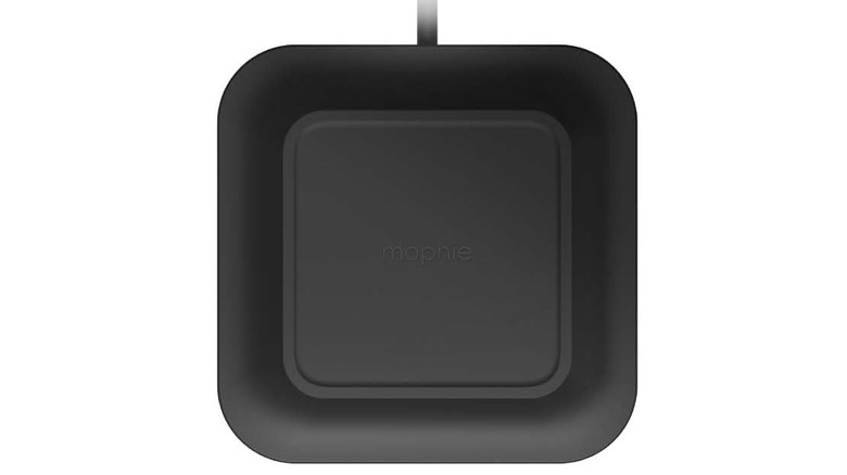 The Mophie Universal Wireless Charge Pad on a white background.