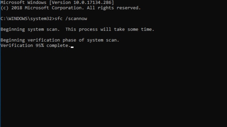 command prompt file system repair