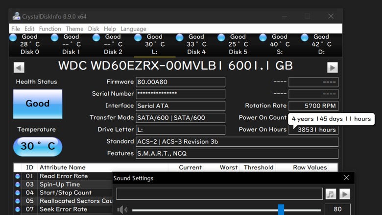 crystalmark crystal disk info ssd hdd check health