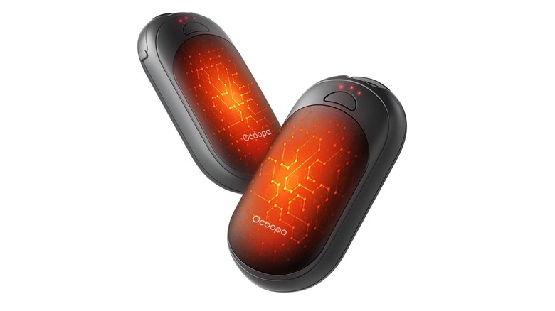 The Ocoopa UT3 Lite magnetic hand warmers on a white background.