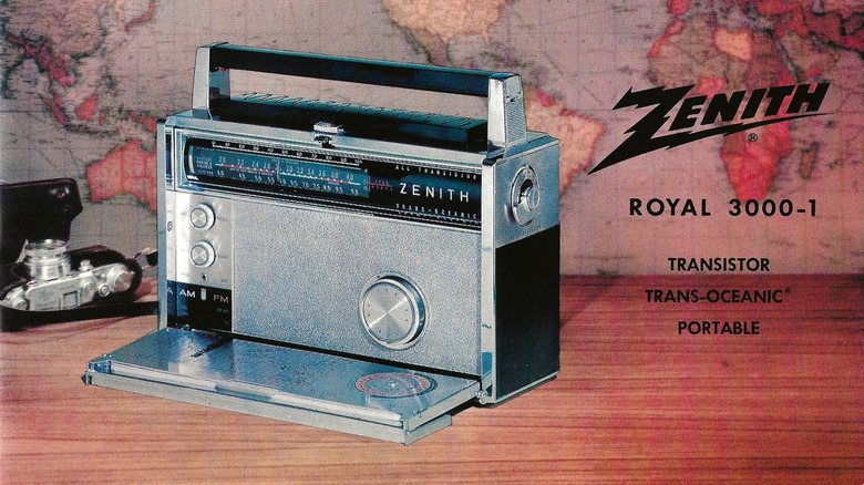 Cover of a 1964 Zenith Royal 3000-1 portable transistor radio instruction manual.