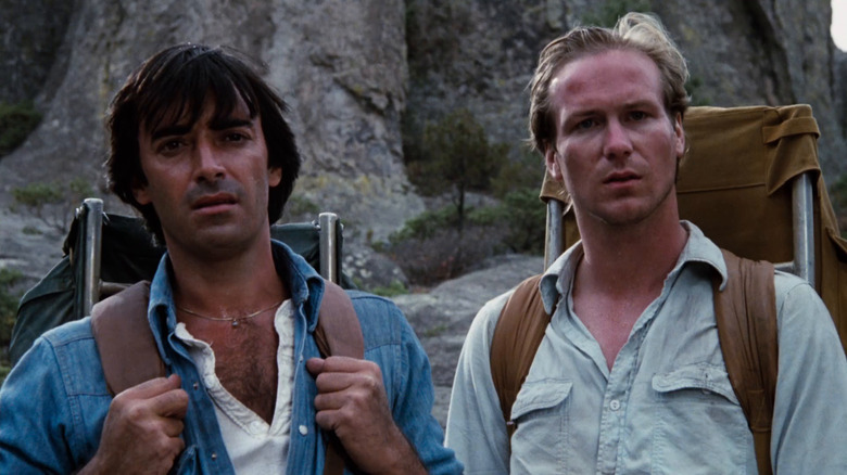 Two characters hiking in the movie Altered States.