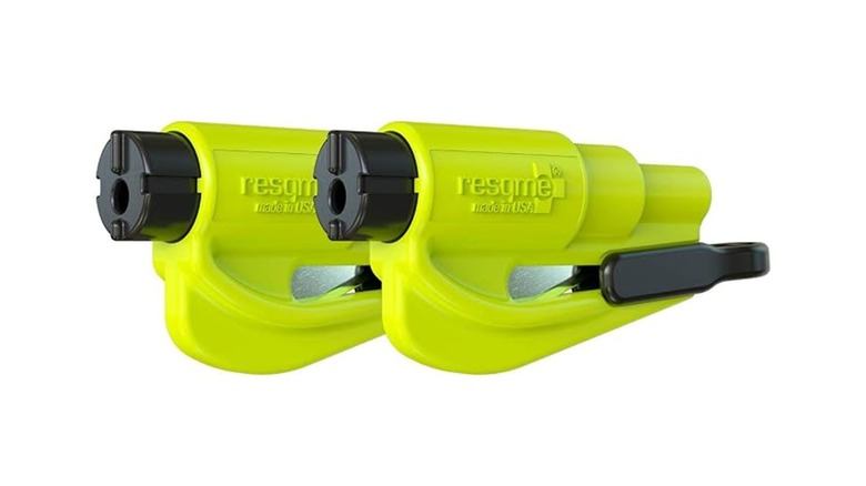 Two units of the Resqme car escape tool, on a white background.