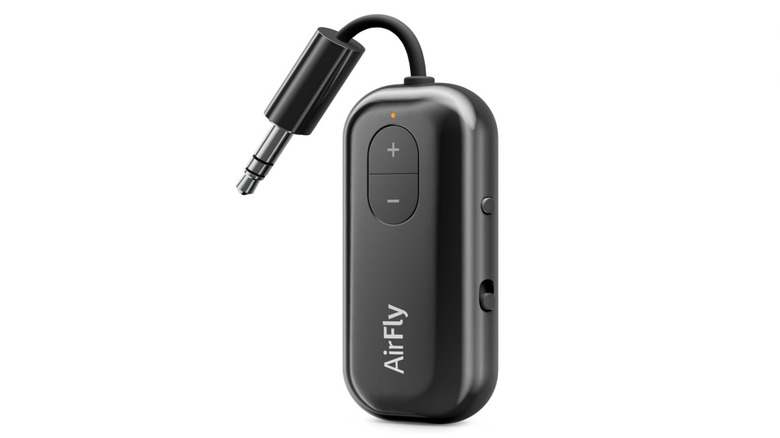 Twelve South AirFly SE Bluetooth Transmitter in black color with white background