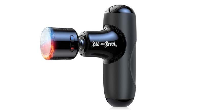 The Bob and Brad Q2 Pro Mini massage gun on a white background.