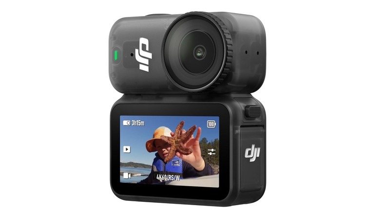 The DJI Osmo Nano action camera on a white background.