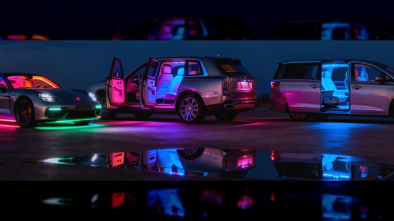 RGB lights inside cars