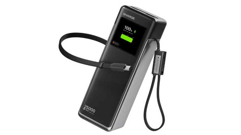 A product render of the Sharge HyperTower 170 25,000 mAh power bank