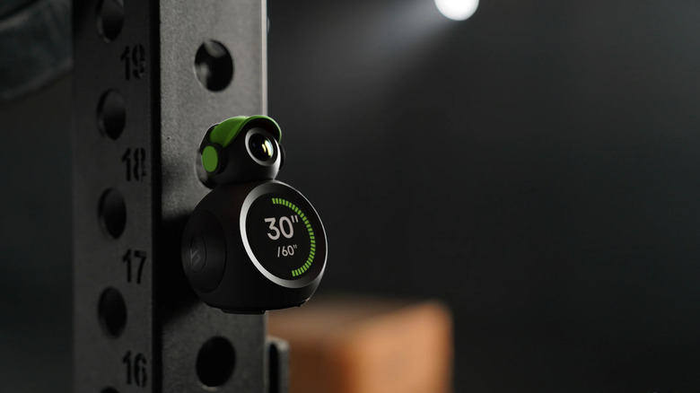 The BodyPark ATOM mounted on a steel rack