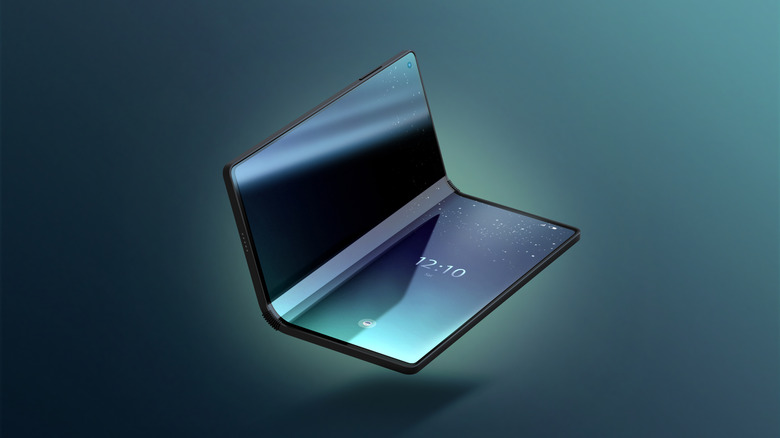 A book-style folding phone