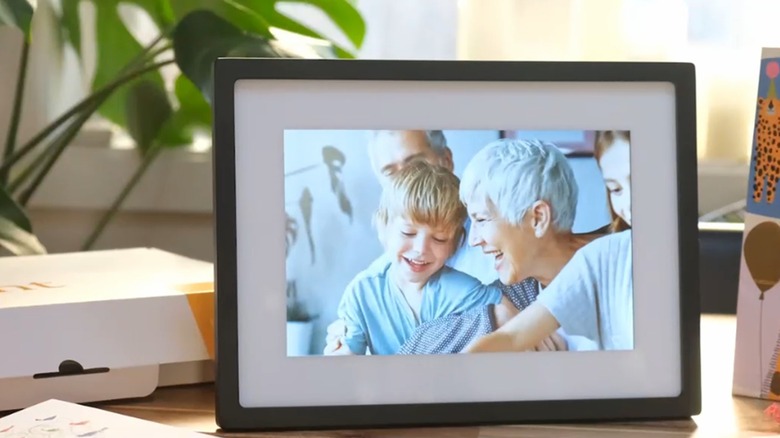 A photo shown on the Skylight Frame