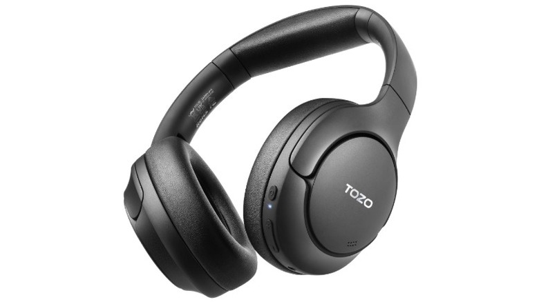 Tozo HT2 wireless headphones against a white background.