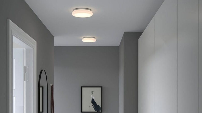 Stoftmoln ceiling/wall LED product displayed