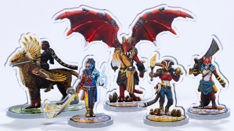 Color Standees 3D models featuring Hero Forge characters.