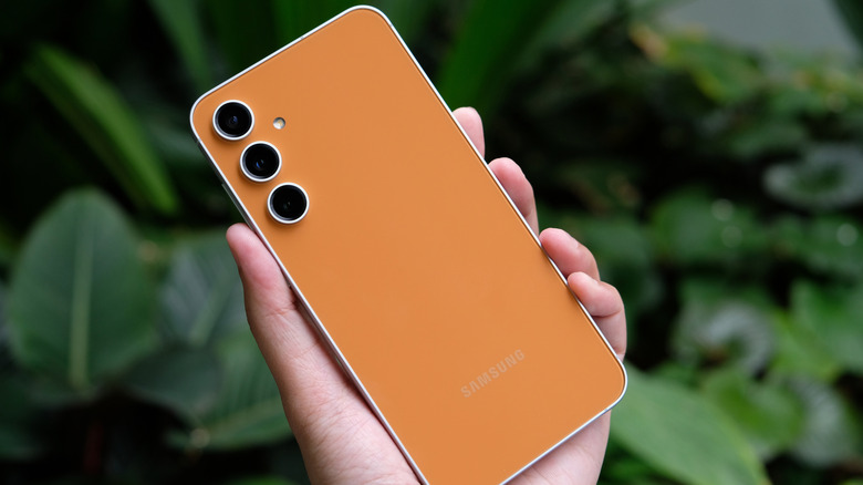 A person holding the S23 FE