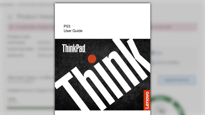 The front cover of the a Lenovo ThinkPad user guide.