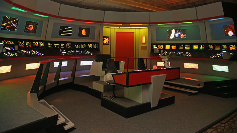 Life size replica of the Star Trek bridge