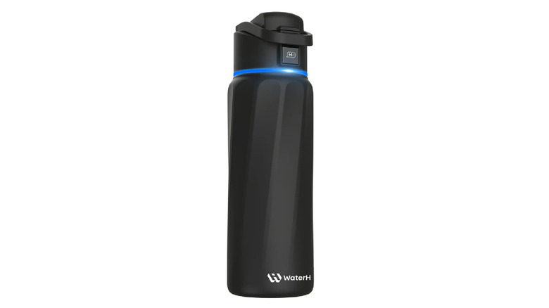 The WaterH BOOST Smart Water Bottle on a white background