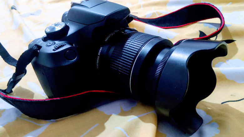 A DSLR camera