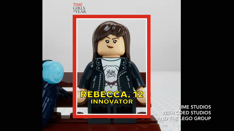 a LEGO figure of Rebecca Young for TIME Magazine