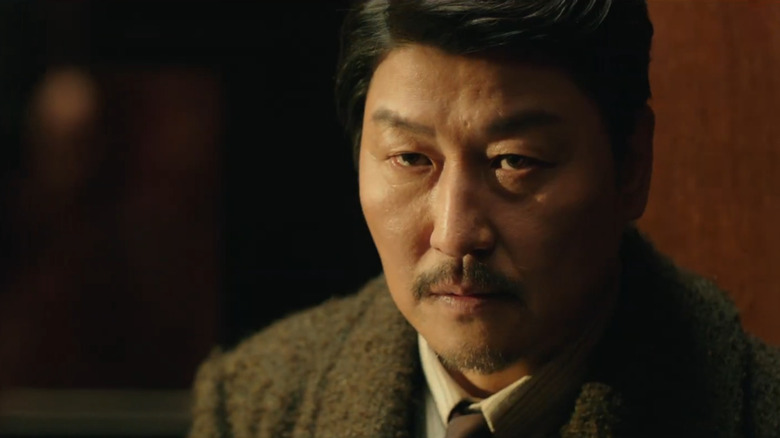 A screenshot from "The Age of Shadows" trailer featuring Song Kang-ho