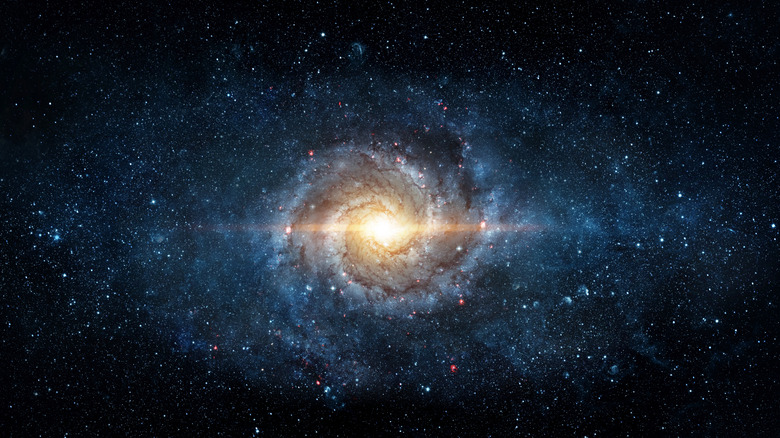 Image of deep space with a galaxy full of stars
