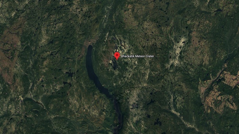 A view of the Uhaachatik/Uhackatik Crater in Google Maps.