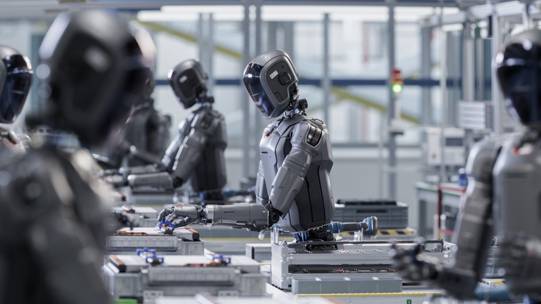 Advanced Human-Like Robot Working in Industrial Environment.