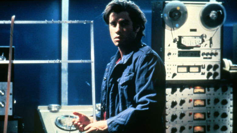 John Travolta on the set of "Blow Out" (1981)