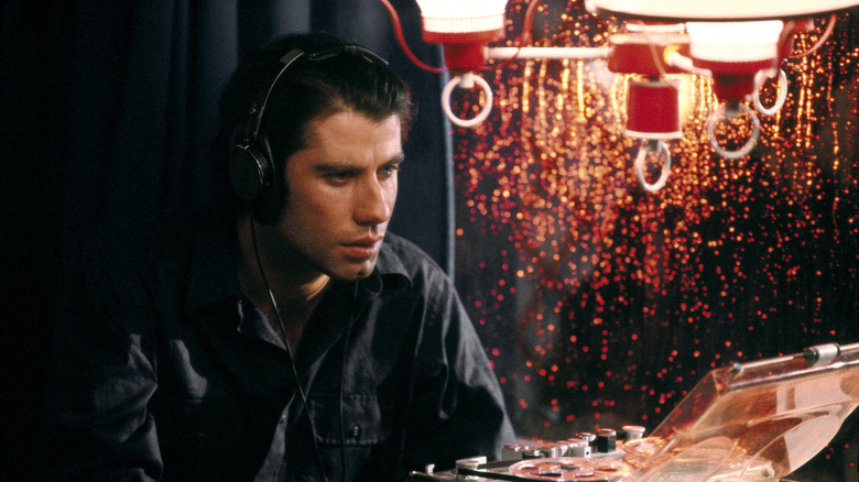 John Travolta on the set of 