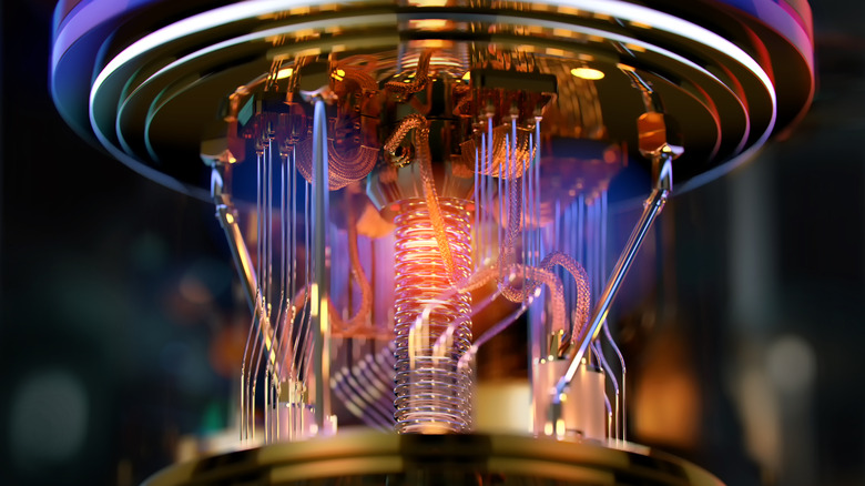 An image of a prototype quantum computer