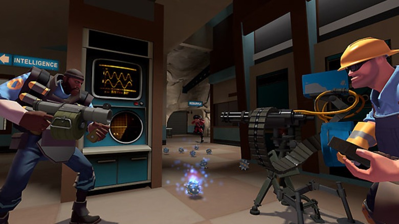 Engineer and Demoman in Team Fortress 2