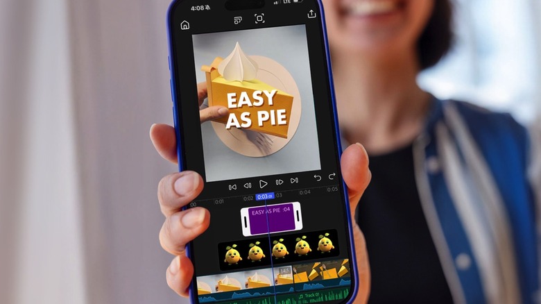 Adobe Premiere running on an iPhone.