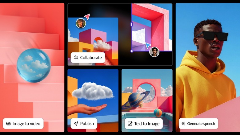 AI features in the Adobe Firefly app.