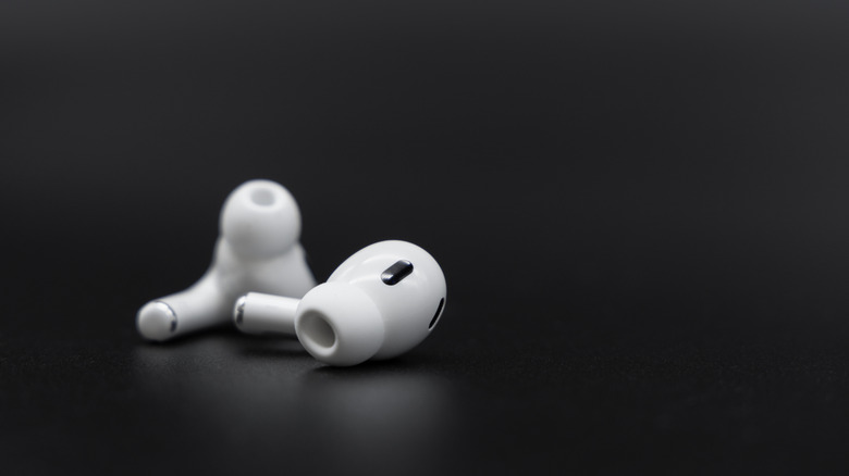 AirPods Pro 2 earbuds on a table