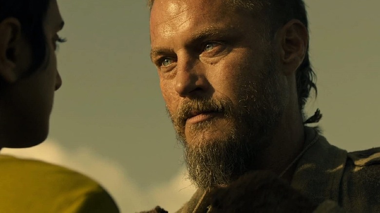Screenshot of Travis Fimmel in Raised by Wolves on HBO Max.