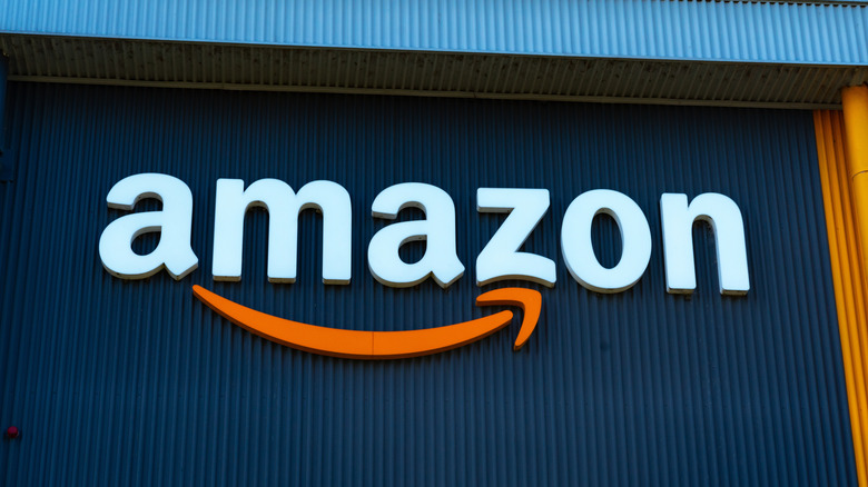 Amazon logo on a building