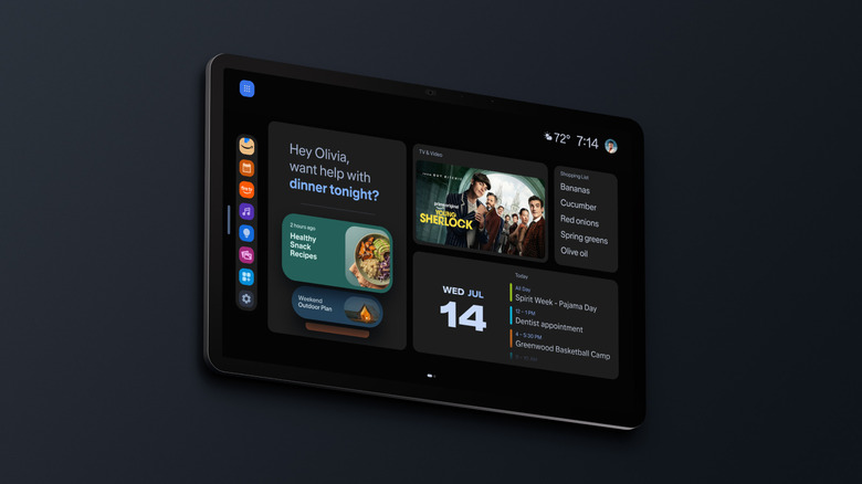 Amazon Echo Show 16 on wall