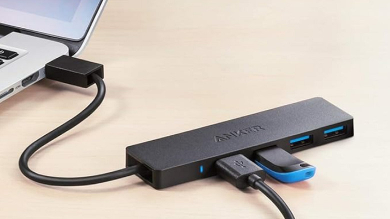 An Anker USB hub
