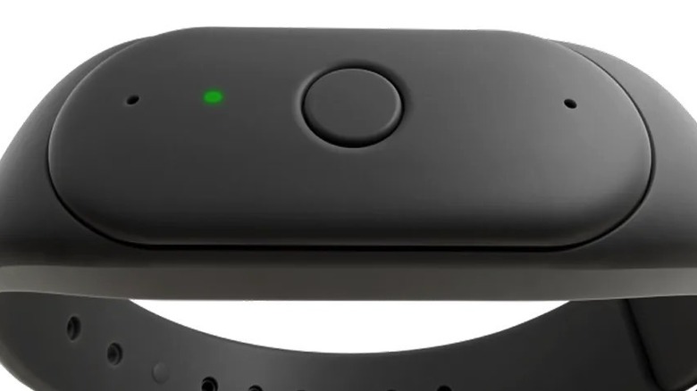 The Amazon Bee wearable in use.