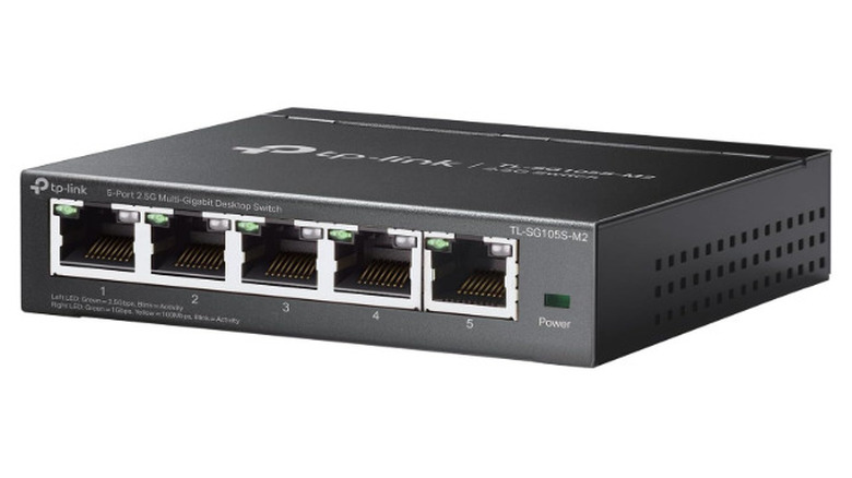 The TP-Link TL-SG105S-M2 5-Port Multi-Gigabit 2.5G Ethernet Switch