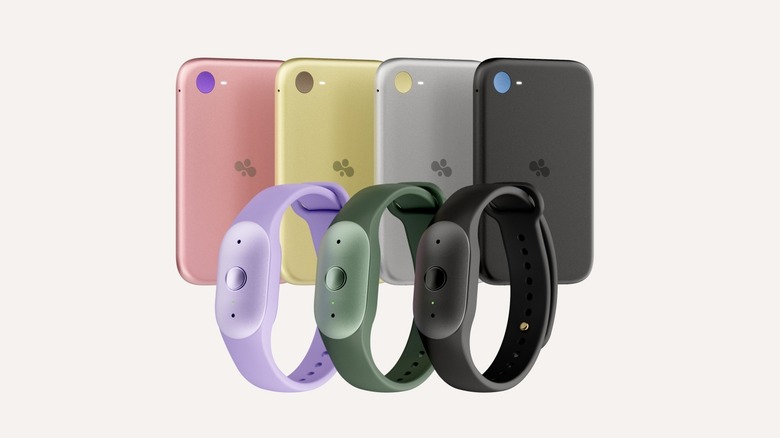 Amazon's Bee Frontier and Eclipse devices in different color options against a creme background
