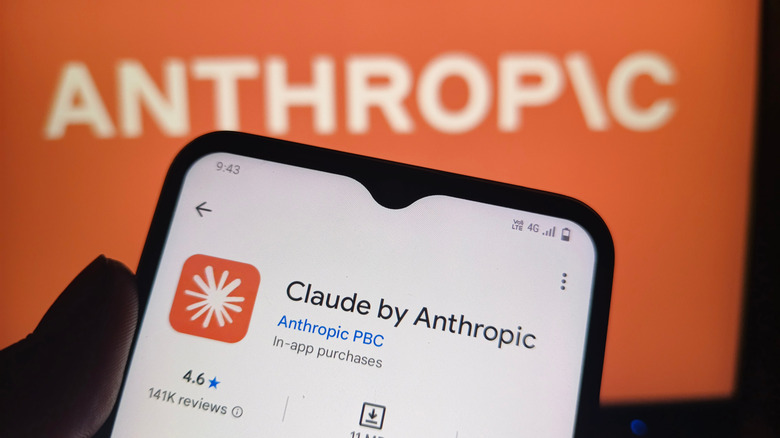 the Claude by Anthropic app on a smartphone with the logo
