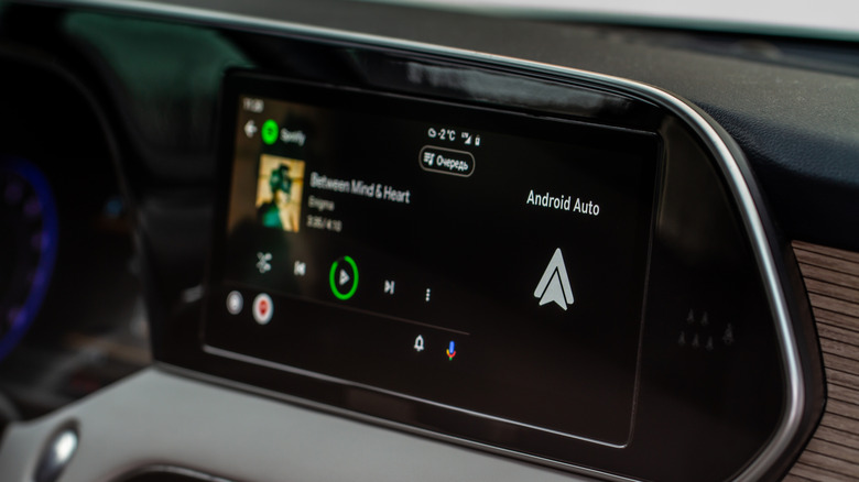 android auto in a car
